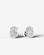 Lab Grown Diamond Round Cut Solitaire Stud Earrings