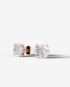 Lab Grown Diamond Classic Solitaire Stud Earrings