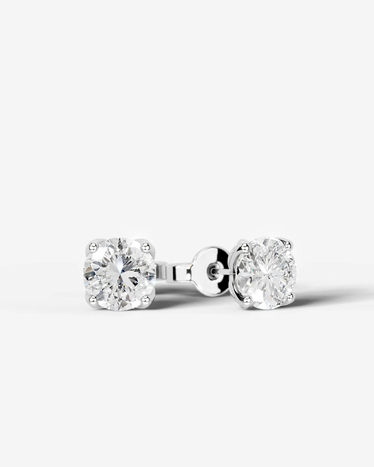 Lab Grown Diamond Classic Solitaire Stud Earrings