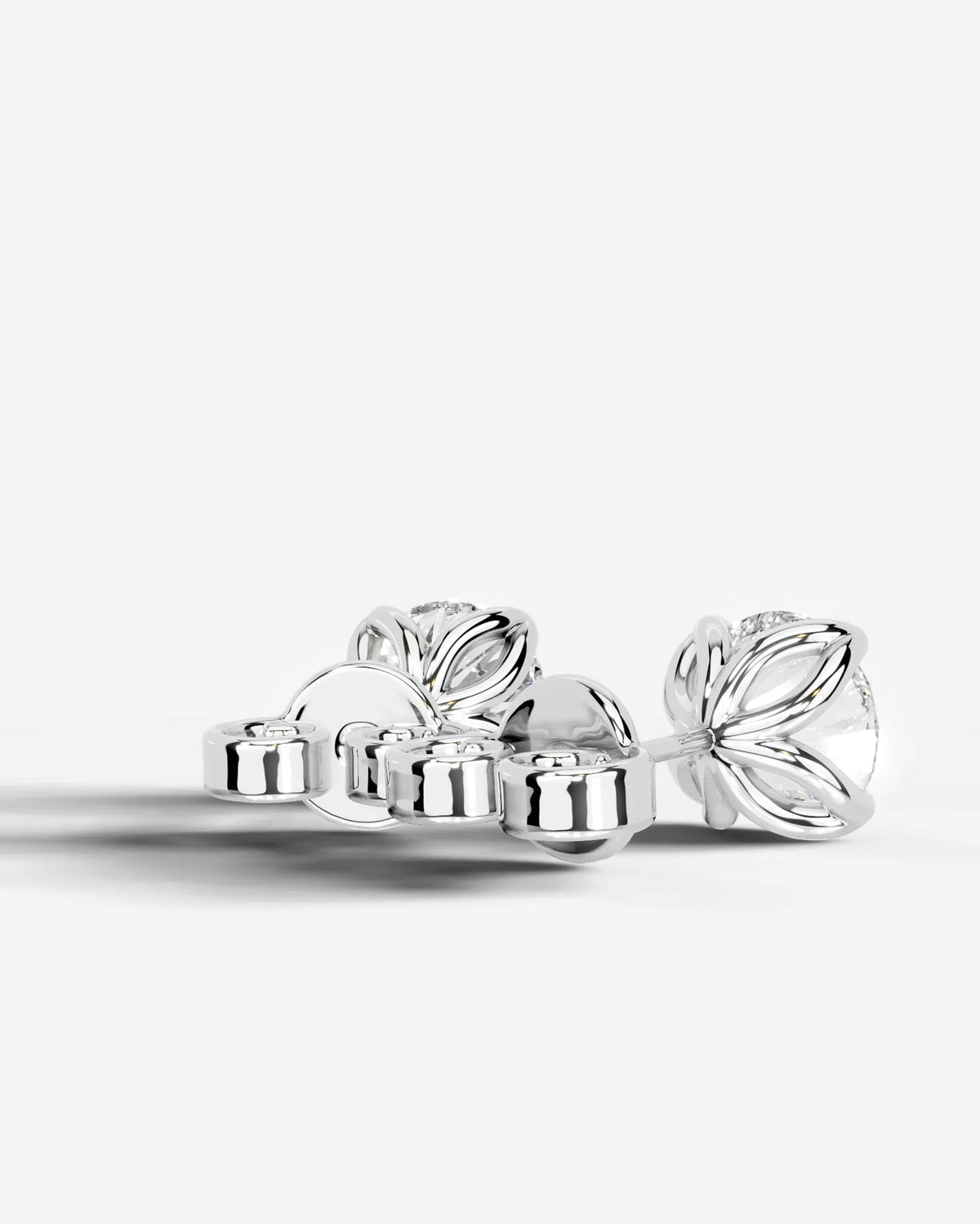 Lab Grown Diamond Classic Solitaire Stud Earrings