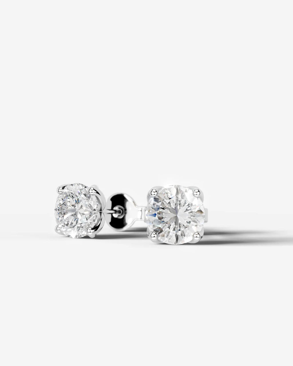 Lab Grown Diamond Classic Solitaire Stud Earrings
