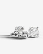 Lab Grown Diamond Cushion Solitaire Stud Earrings