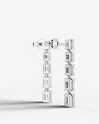 Lab Grown Diamond Emerald Cascade Earrings