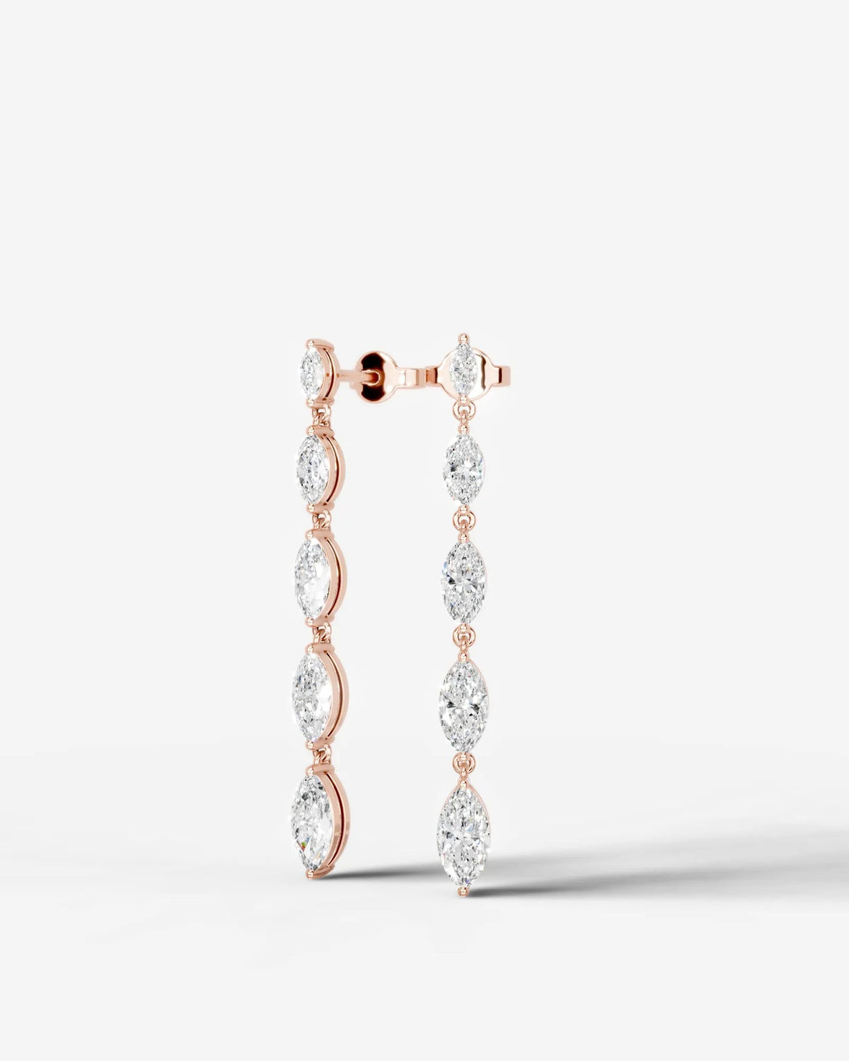Lab Grown Diamond Marquise Drop Earrings