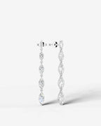 Lab Grown Diamond Marquise Drop Earrings