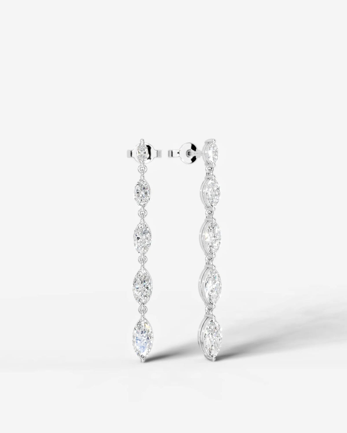 Lab Grown Diamond Marquise Drop Earrings