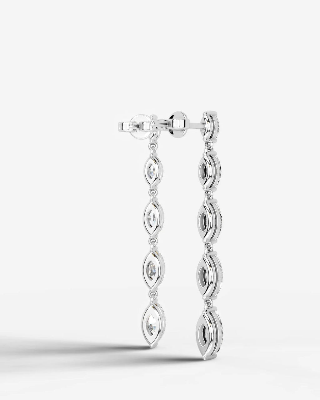 Lab Grown Diamond Marquise Drop Earrings