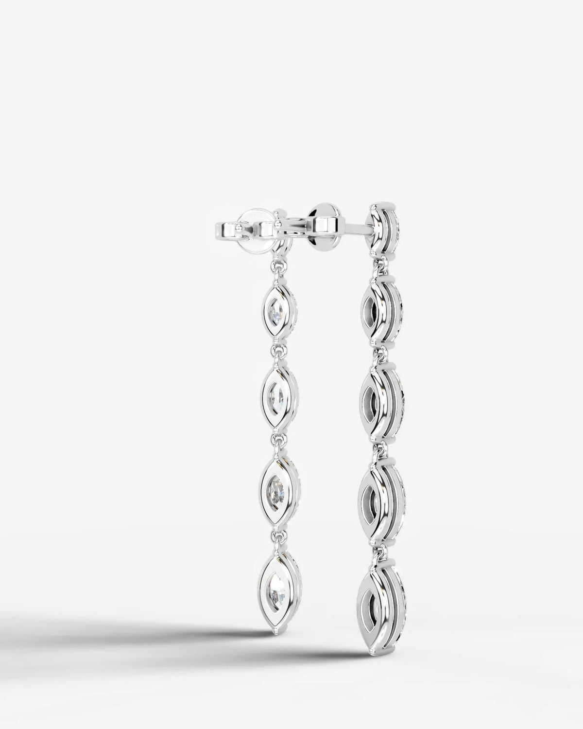 Lab Grown Diamond Marquise Drop Earrings
