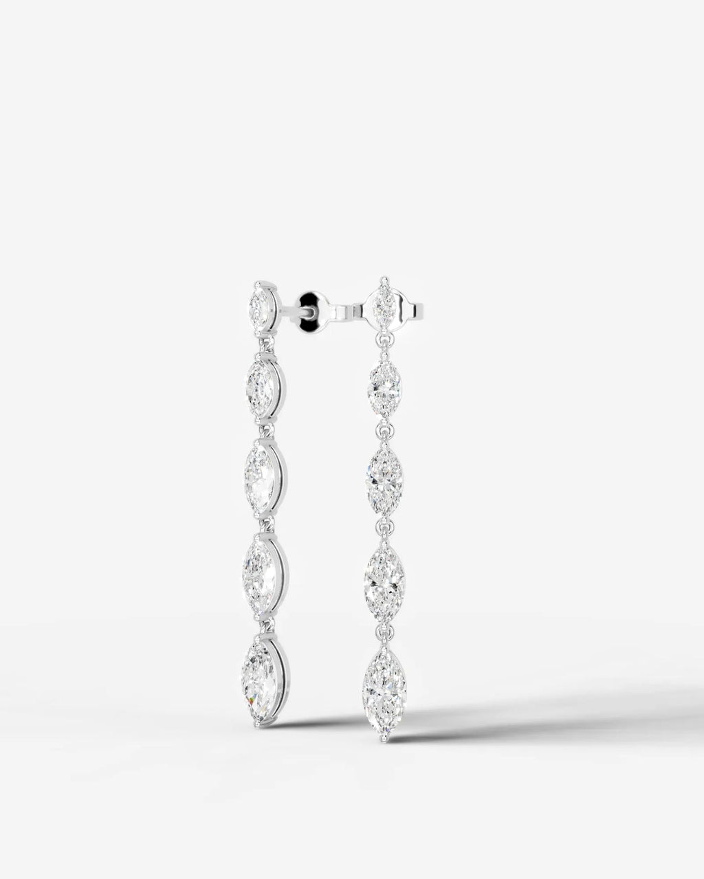Lab Grown Diamond Marquise Drop Earrings
