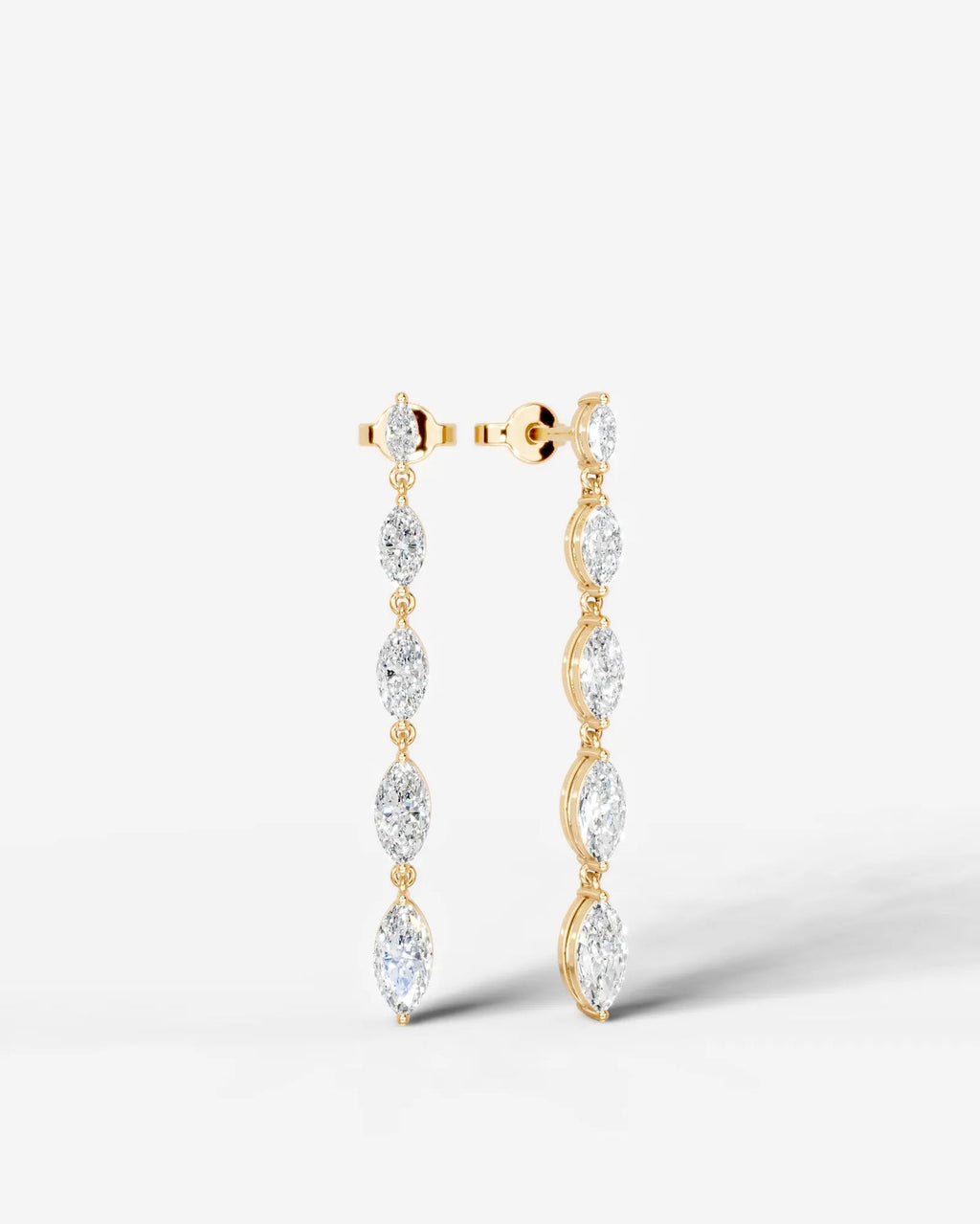 Lab Grown Diamond Marquise Drop Earrings