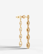 Lab Grown Diamond Marquise Drop Earrings