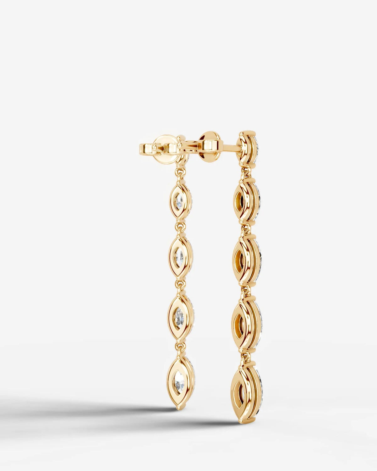 Lab Grown Diamond Marquise Drop Earrings