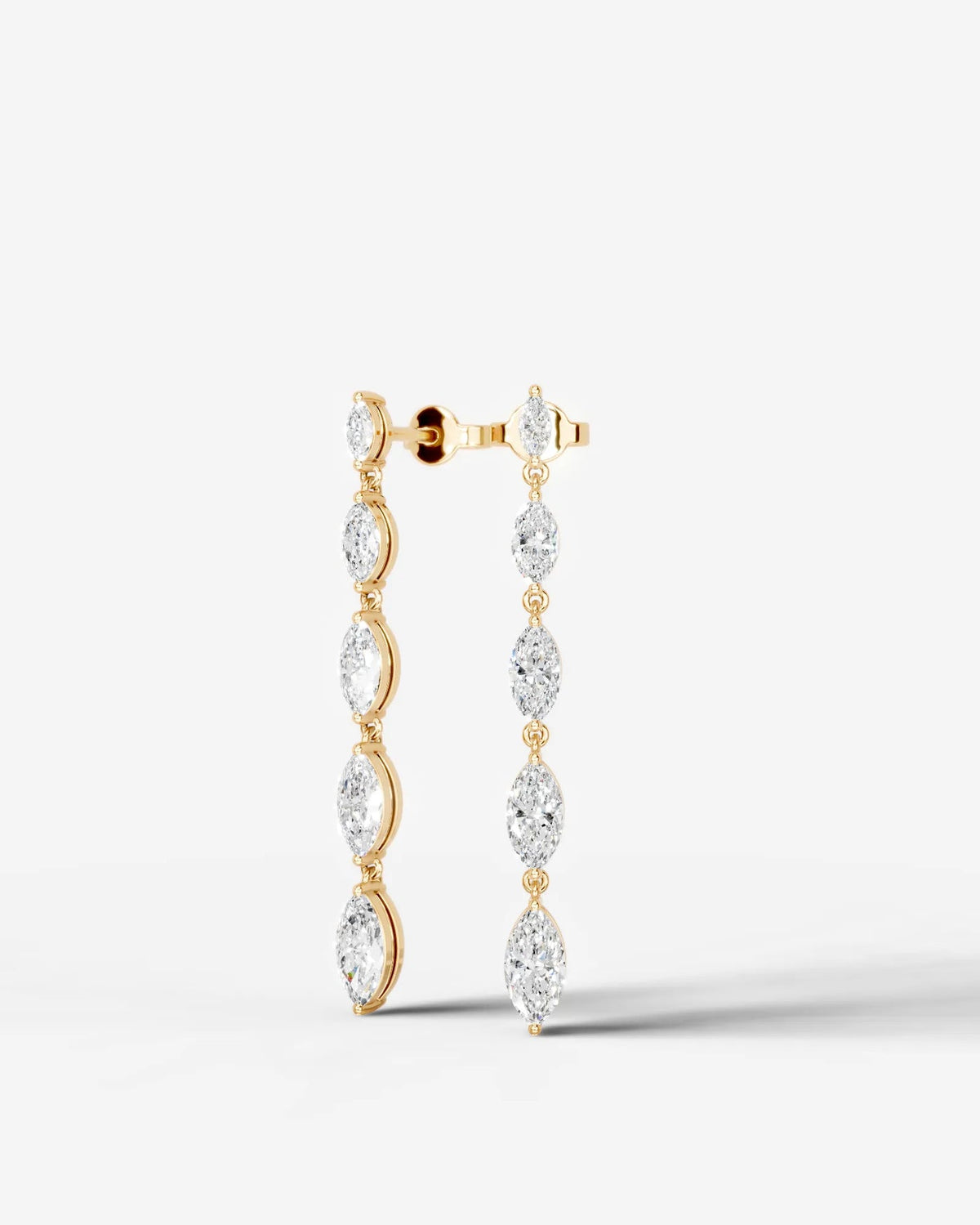 Lab Grown Diamond Marquise Drop Earrings