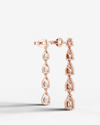 Lab Grown Diamond Falling Pear Earrings