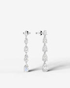 Lab Grown Diamond Falling Pear Earrings