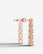Lab Grown Diamond Princess Drop Earrings