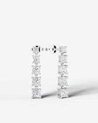 Lab Grown Diamond Princess Drop Earrings