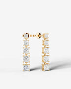 Lab Grown Diamond Princess Drop Earrings