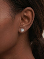 Lab Grown Diamond Asscher Frame Earrings