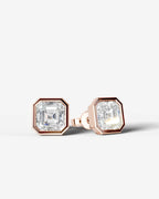 Lab Grown Diamond Asscher Frame Earrings