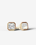 Lab Grown Diamond Asscher Frame Earrings