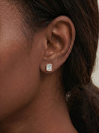 Lab Grown Diamond Deco Frame Earrings
