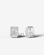Lab Grown Diamond Deco Frame Earrings