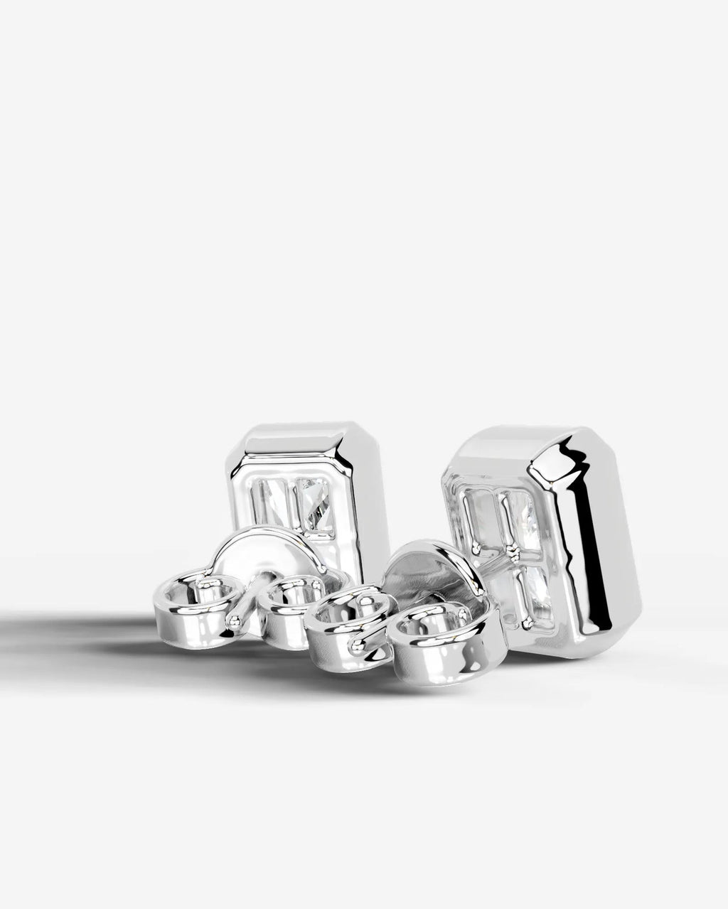 Lab Grown Diamond Deco Frame Earrings