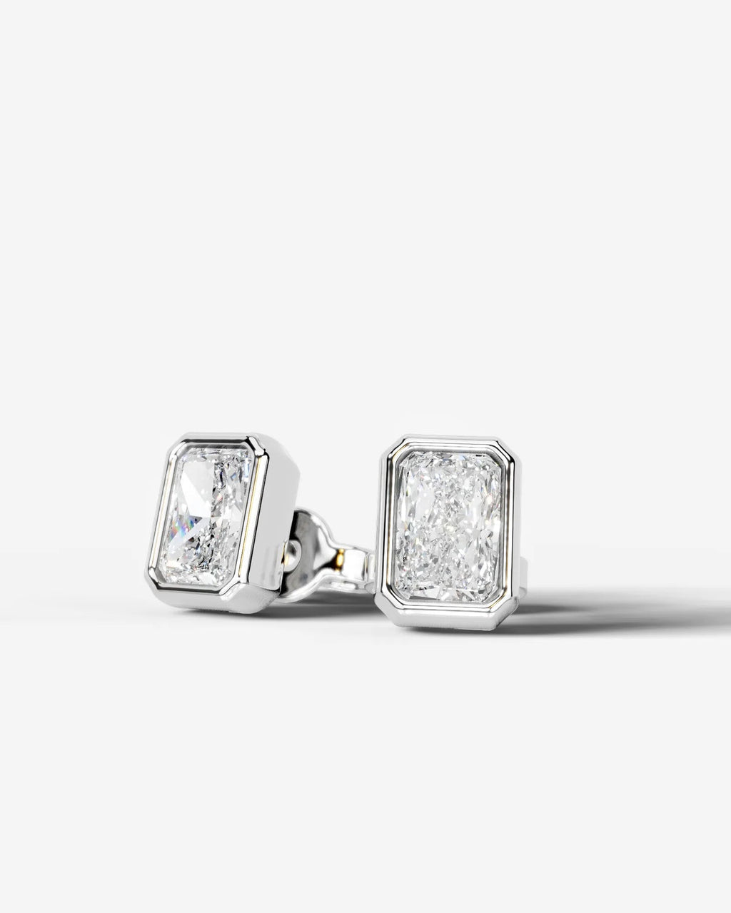 Lab Grown Diamond Deco Frame Earrings