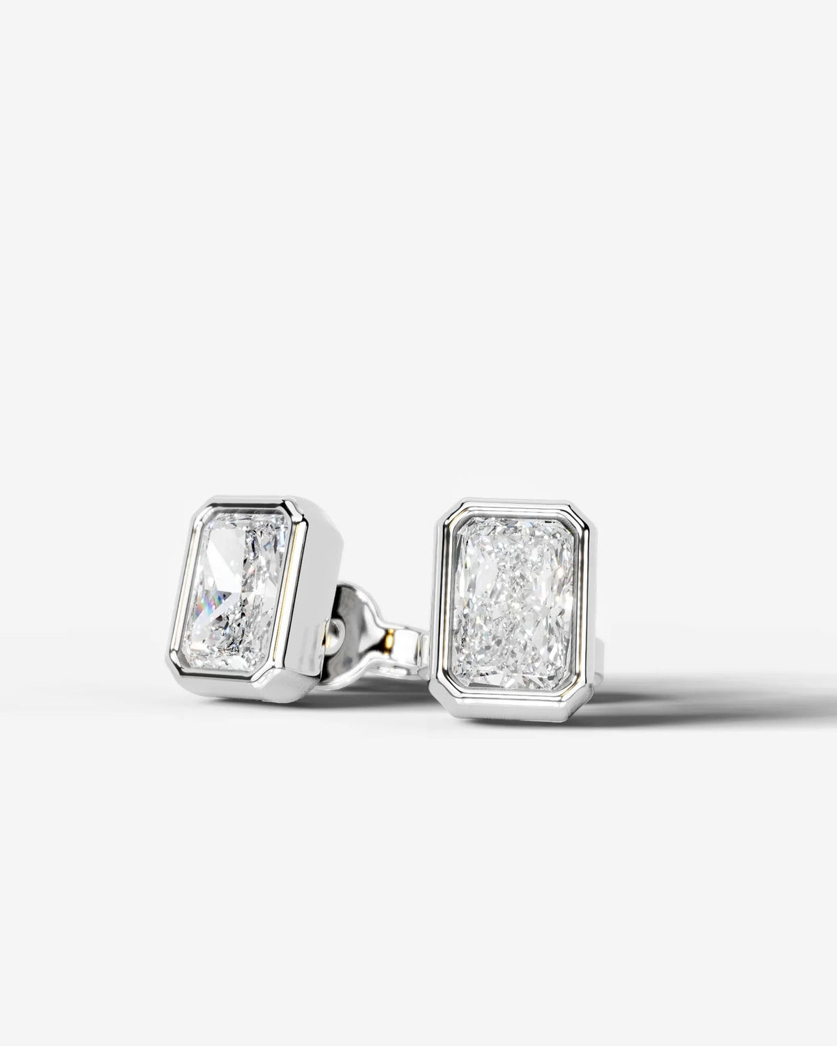 Lab Grown Diamond Deco Frame Earrings