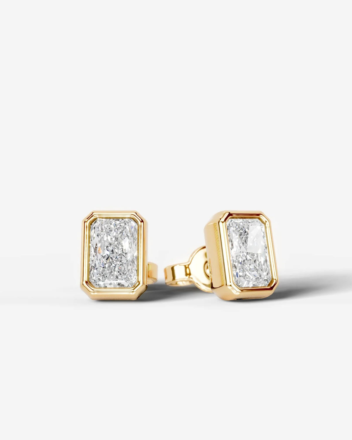 Lab Grown Diamond Deco Frame Earrings