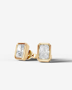 Lab Grown Diamond Deco Frame Earrings