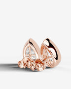 Lab Grown Diamond Pear Drop Earrings