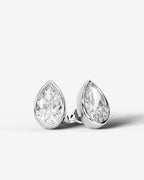Lab Grown Diamond Pear Drop Earrings