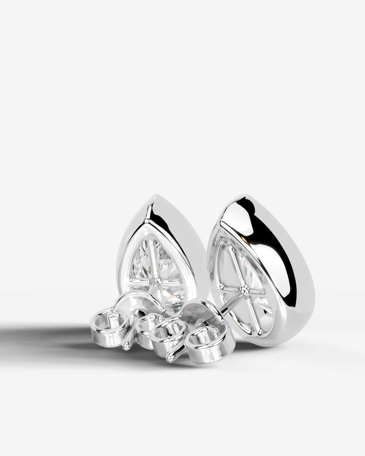 Lab Grown Diamond Pear Drop Earrings