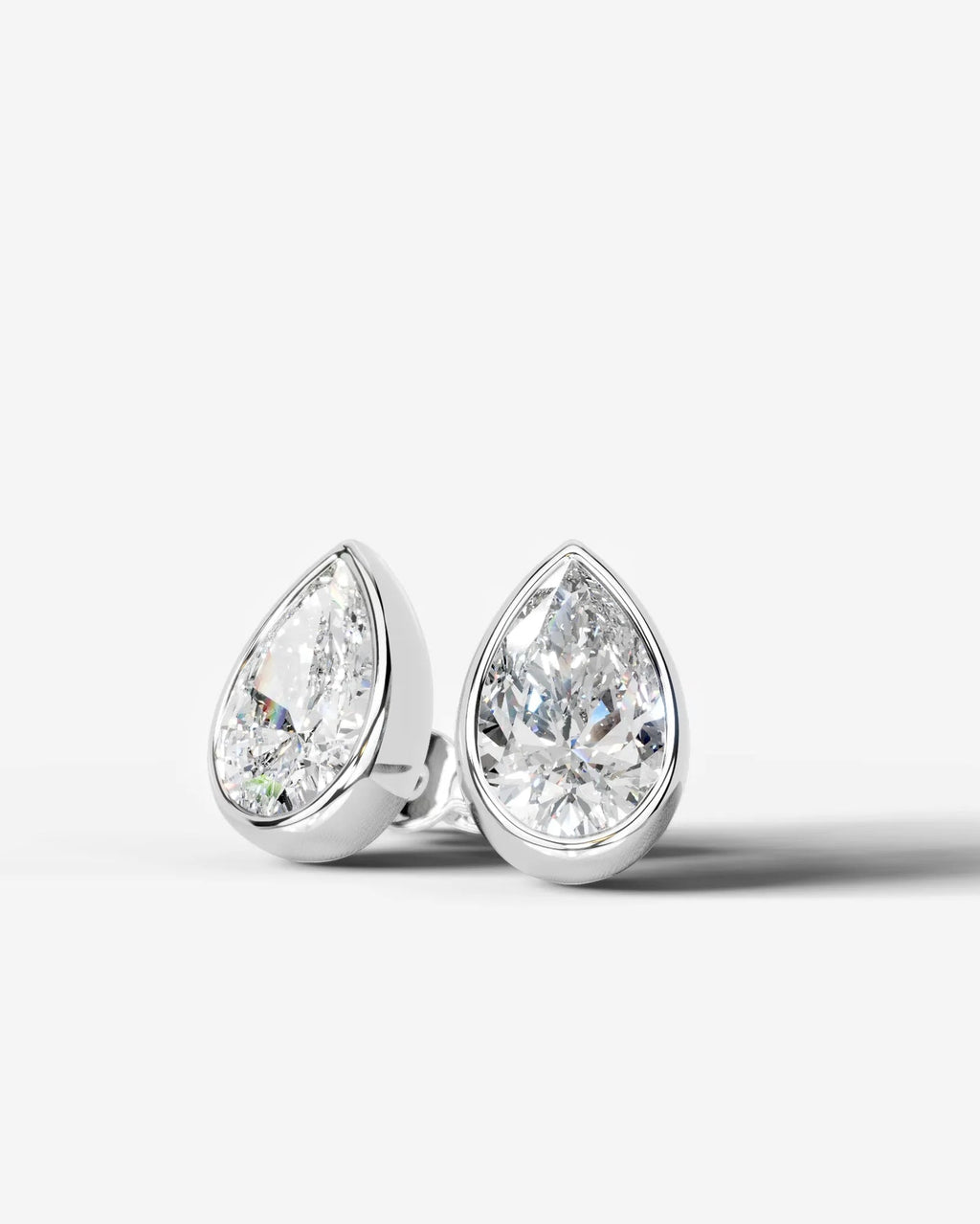 Lab Grown Diamond Pear Drop Earrings