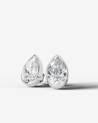 Lab Grown Diamond Pear Drop Earrings