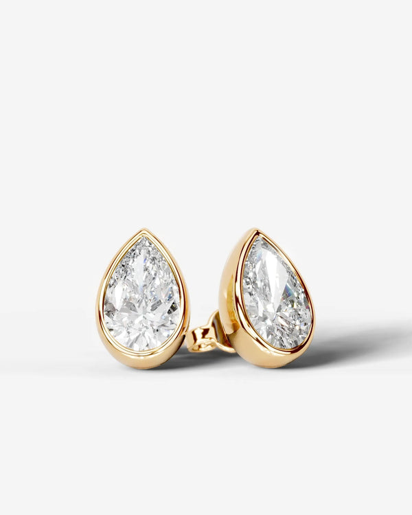 Lab Grown Diamond Pear Drop Earrings