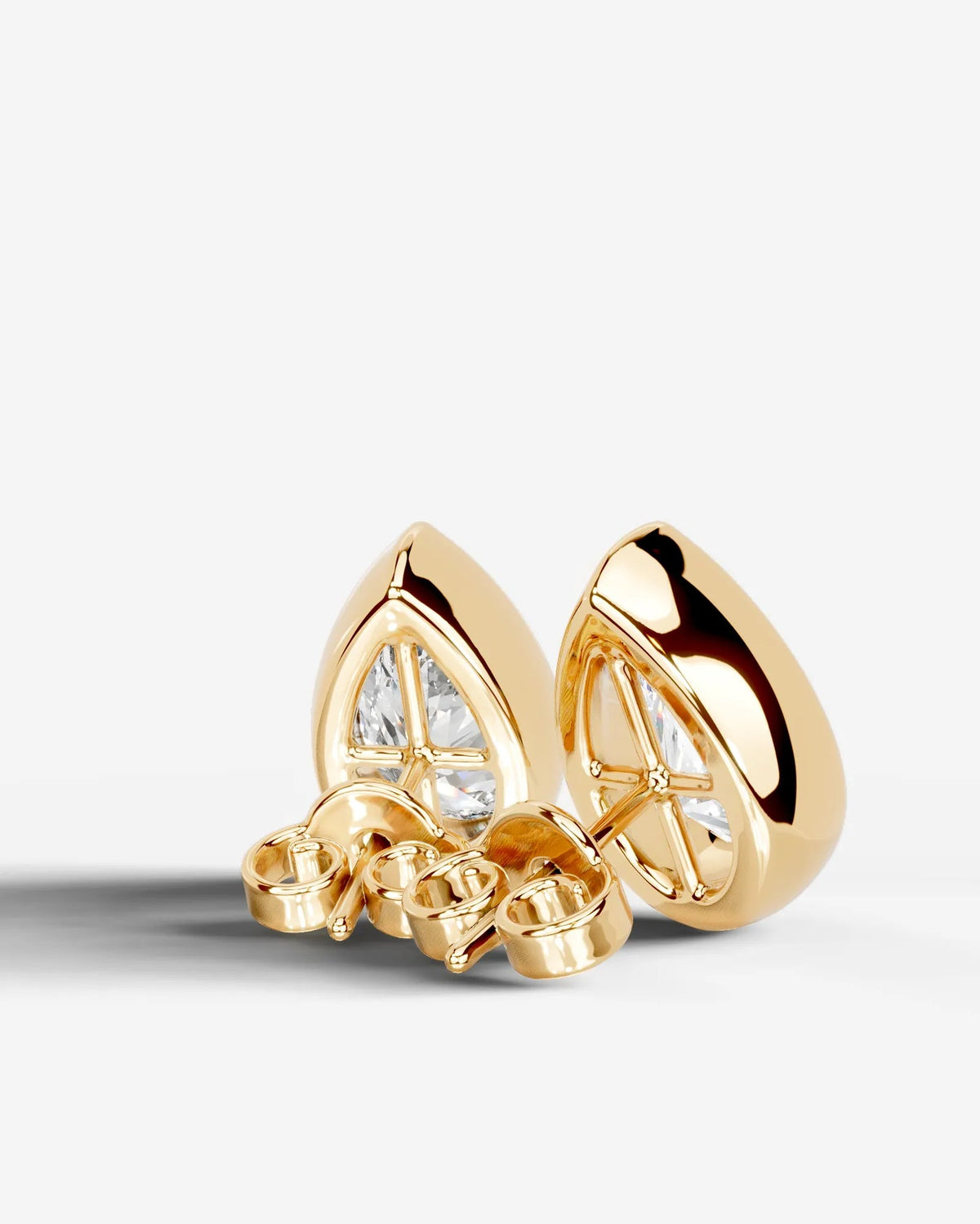 Lab Grown Diamond Pear Drop Earrings