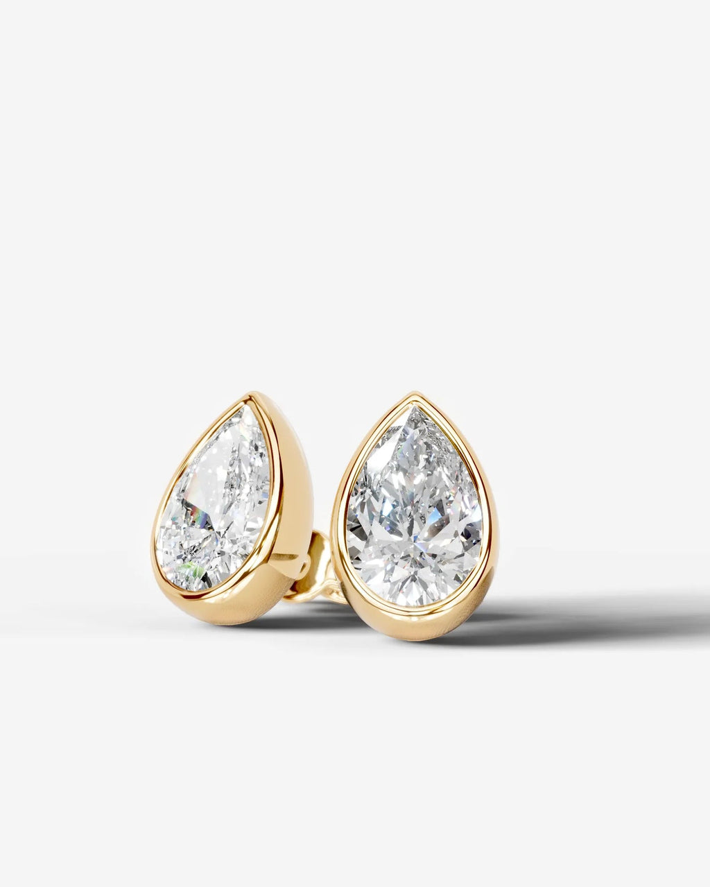Lab Grown Diamond Pear Drop Earrings