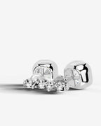 Lab Grown Diamond Soft Square Bezel Earrings