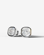 Lab Grown Diamond Soft Square Bezel Earrings