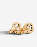 Lab Grown Diamond Soft Square Bezel Earrings