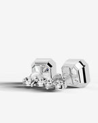 Lab Grown Diamond Deco Octagon Earrings