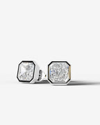 Lab Grown Diamond Deco Octagon Earrings