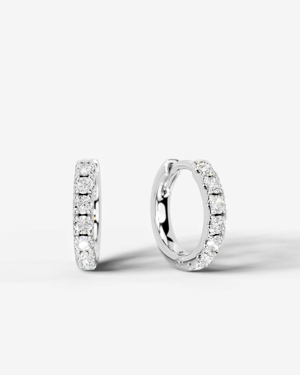 Lab Grown Diamond Essential Pavé Hoop Earrings