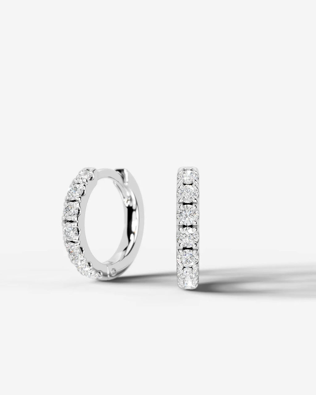 Lab Grown Diamond Essential Pavé Hoop Earrings