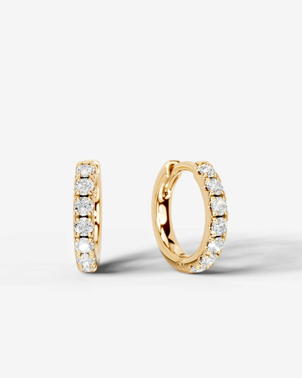 Lab Grown Diamond Essential Pavé Hoop Earrings