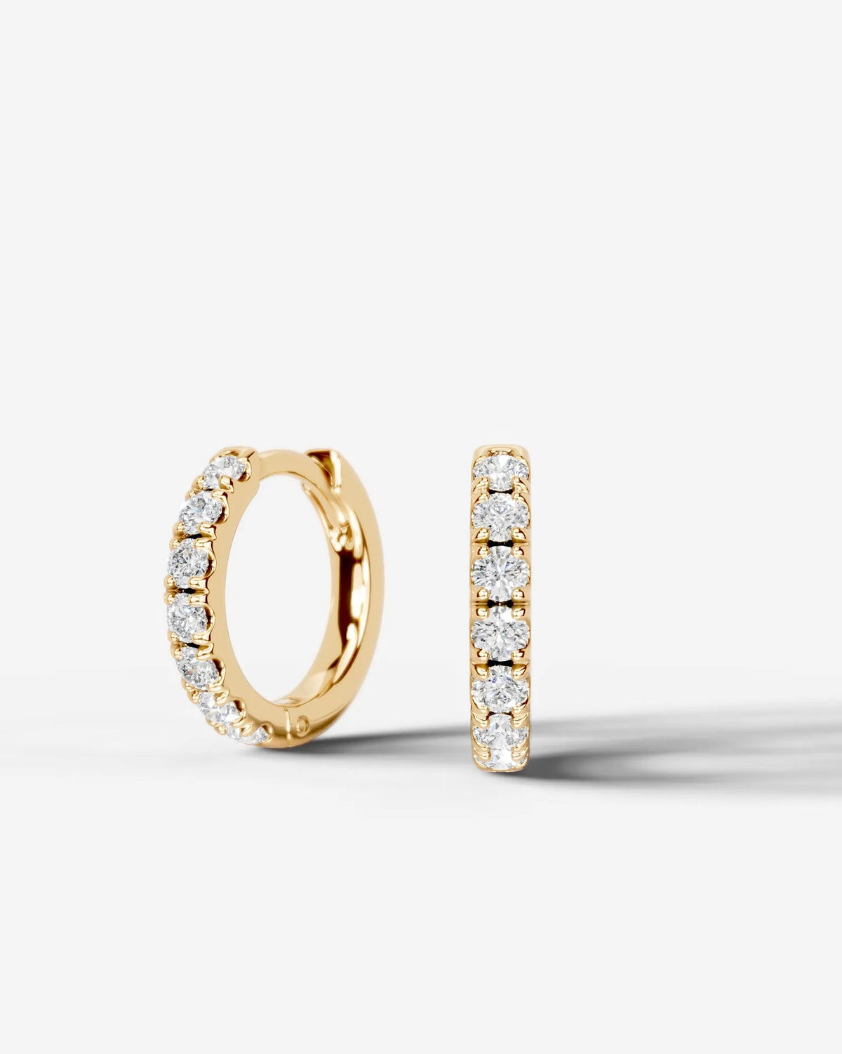 Lab Grown Diamond Essential Pavé Hoop Earrings
