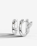 Lab Grown Diamond Dual Marquise Cluster Hoop Earrings